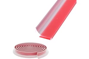 Shower Threshold Water Dam,Self Adhesive Silicone Waterproof Barrier Bathroom and Kitchen Shower Water Stopper Guard for Dry 