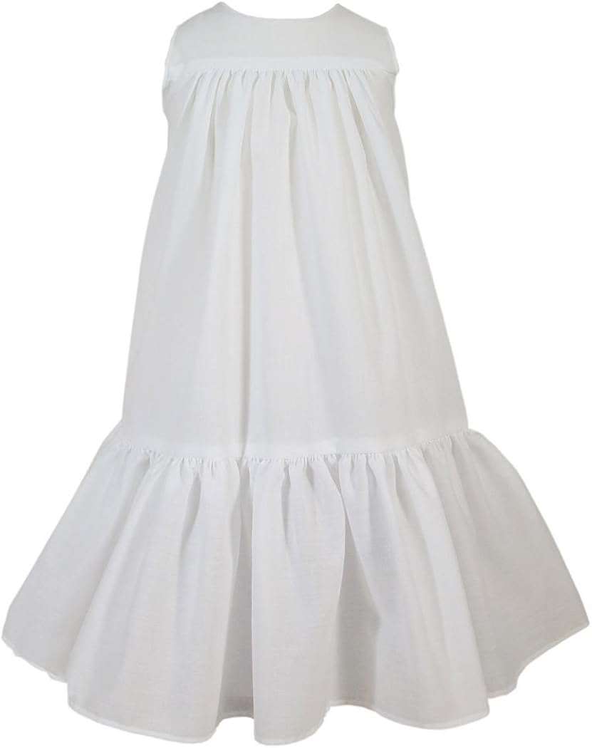 white cotton slip dress