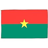 AZ FLAG - Burkina Faso Flag - 2x3 Ft - 100D Polyester Burkinabe Banner with Two Metal Grommets - Fade Resistant - Vivid Colors - 2' x 3' Feet - 90x60 Cm