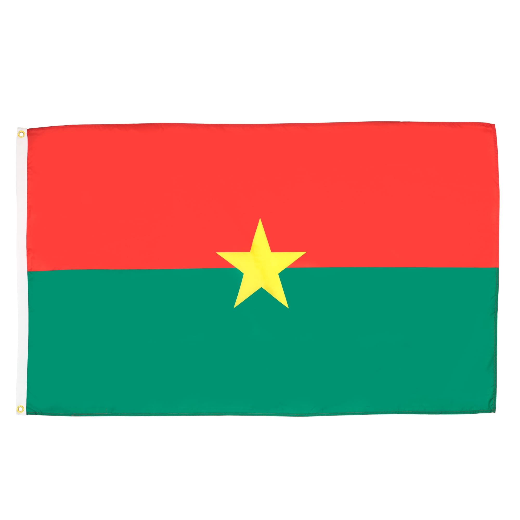 AZ FLAG - Burkina Faso Flag - 2x3 Ft - 100D Polyester Burkinabe Banner with Two Metal Grommets - Fade Resistant - Vivid Colors - 2' x 3' Feet - 90x60 Cm — image 1
