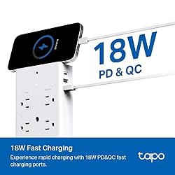 TP-Link Tapo Smart Plug Outlet Extender, Surge