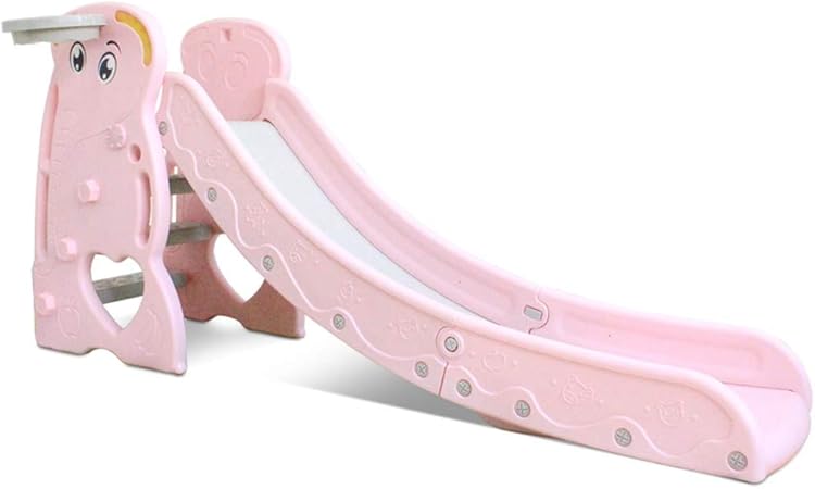 pink garden slides