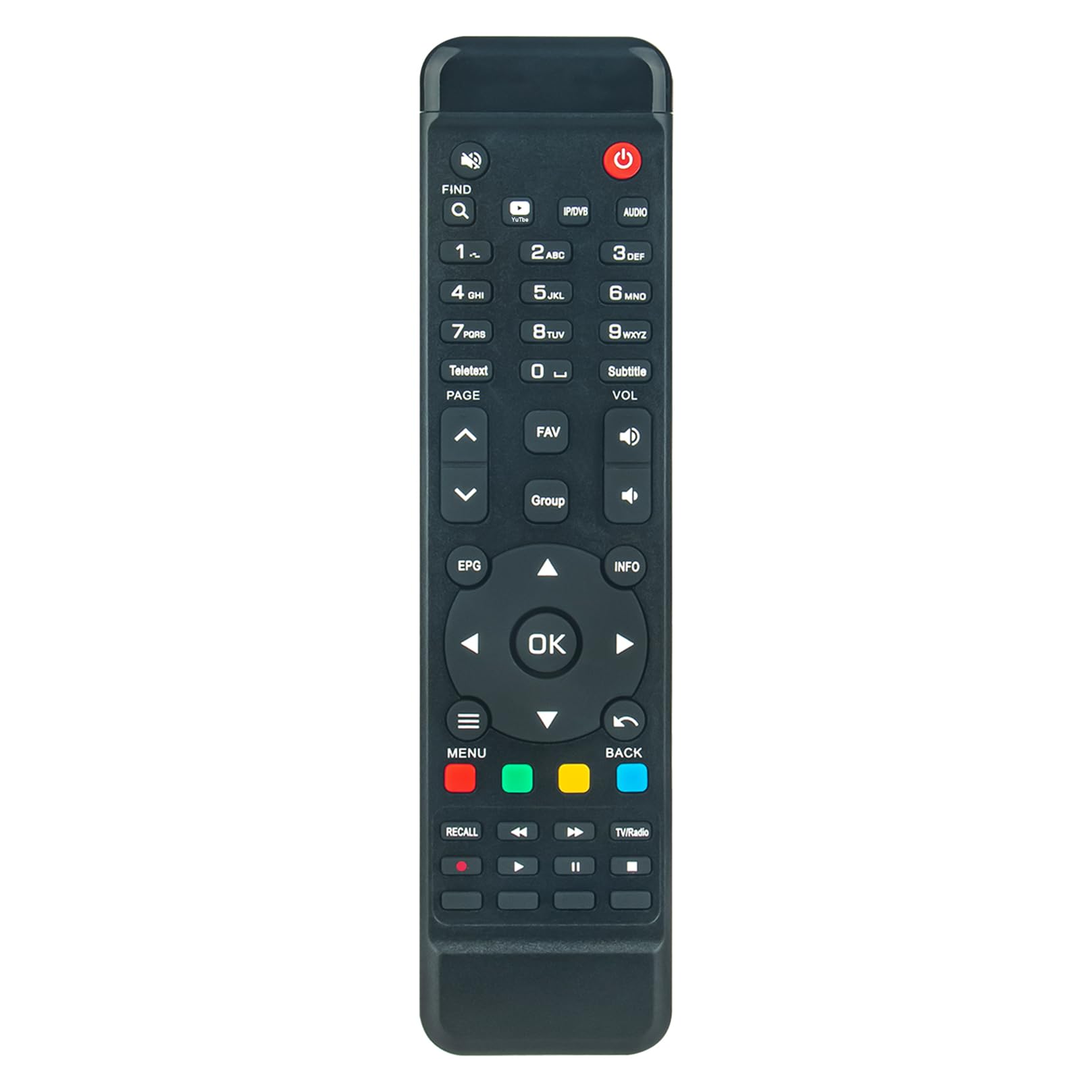 ALLIMITY Remote Control Replacement fit for AMIKO Pure OTT Receiver HiS-4100, HiS-4300, HiS-1000, HiS-2000, HiS-3000, HiS-1100
