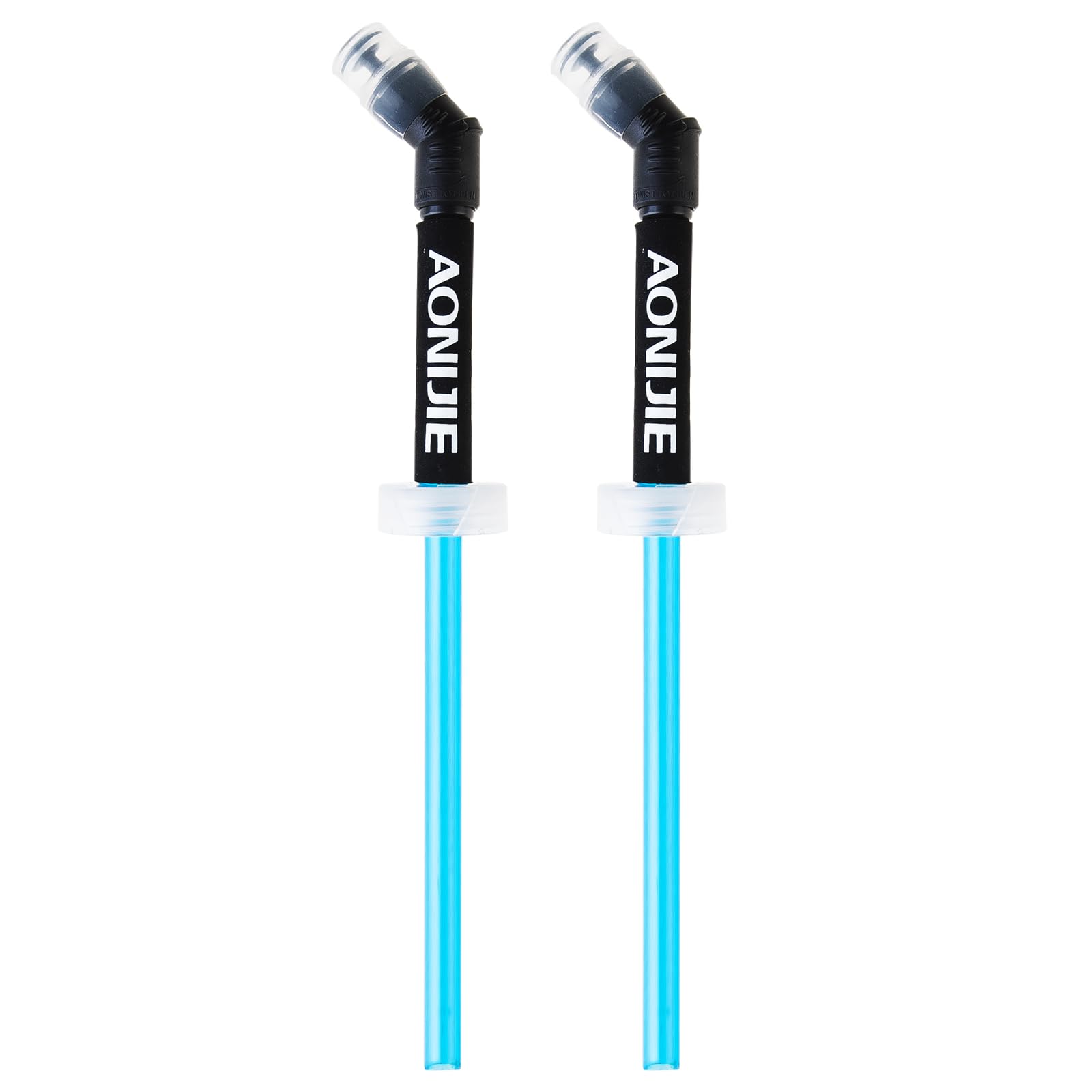 TRIWONDER Soft Flask TPU Foldable Running Water Bottle BPA-Free Collapsible Hydration Flask for Hydration Pack, Ideal for Marathon, Cycling, Hiking, Climbing (Straw)