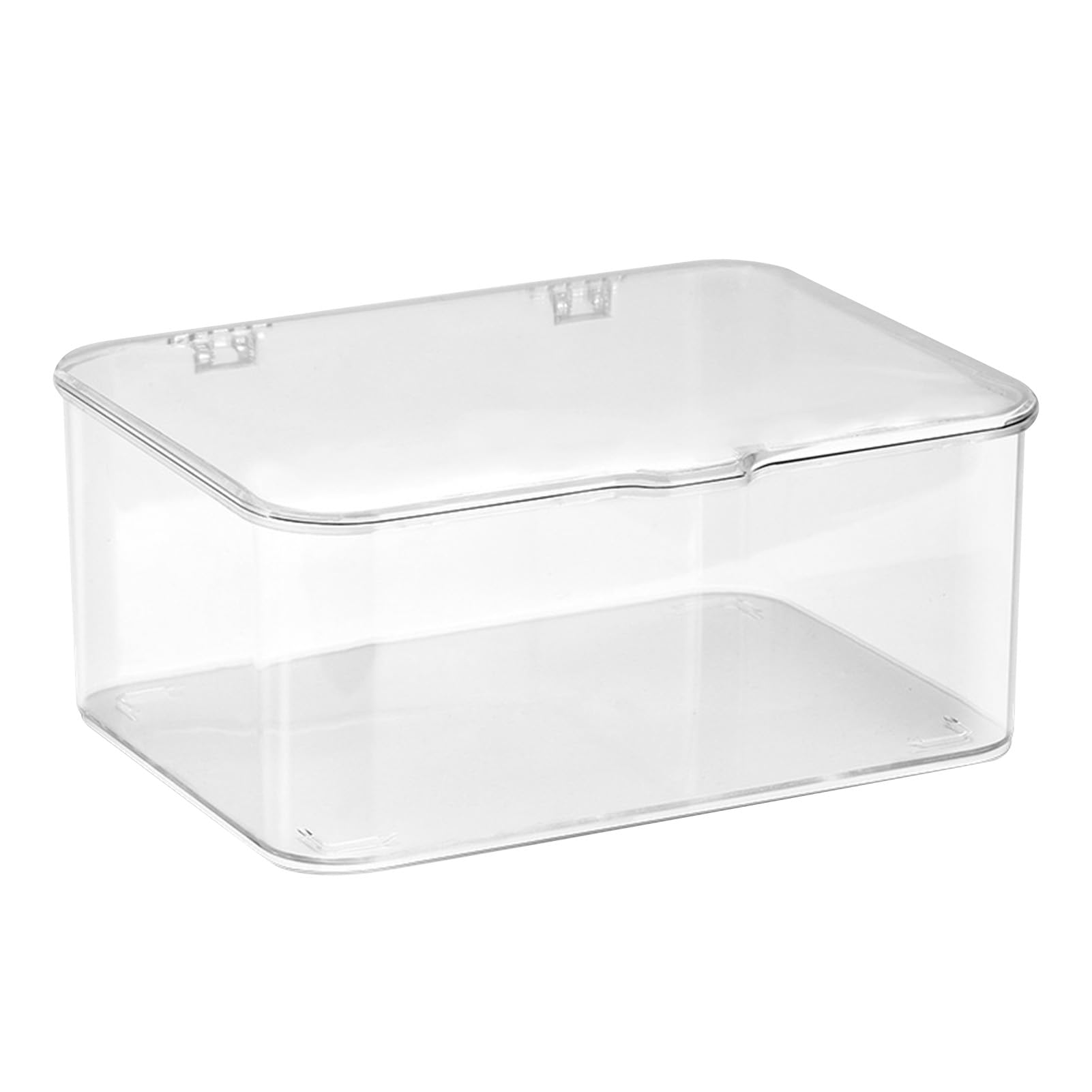 Desktop Storage Box with Lid, Large Capacity Plastic Organiser, Transparent, Dustproof, Multifunctional Phone Storage Container