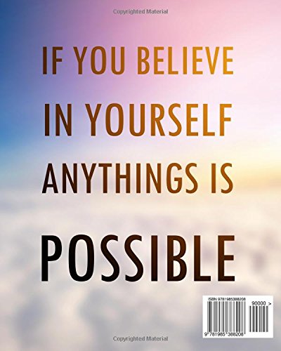 Amazon If You Believe In Yourself Anything Is Possible Journal Soft Jason Self Help