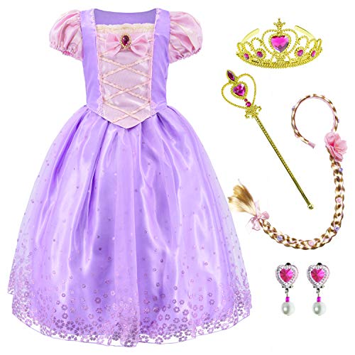 Cute Kids Rapunzel Dress Up Halloween Costume for Girls