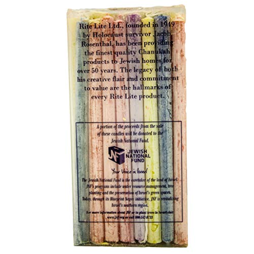 image for Rite Lite Rite-Lite Premium Chanukah Candles Grayish Yellow PInk Purpl