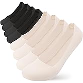 Upoume No Show Socks Womens: loafers for women Invisible fit, stretchy, cotton sole, anti-slip, cuttable