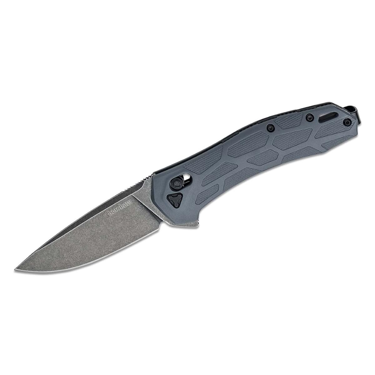 Photo 1 of Kershaw Covalent Pocket Knife, DuraLock Lock, KVT Opening Mechanism with Drop Point Blade, Mid Size Everyday Carry with D2 Steel, Pocketclip,Gray