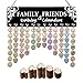 YuQi Best Gifts Presents Ideas for Mom Grandma, Wooden Family Birthday Record Reminder Calendar Board, Events Anniversary Tracker Plaque Wall Hanging for Home Classroom Bar Wall Decor