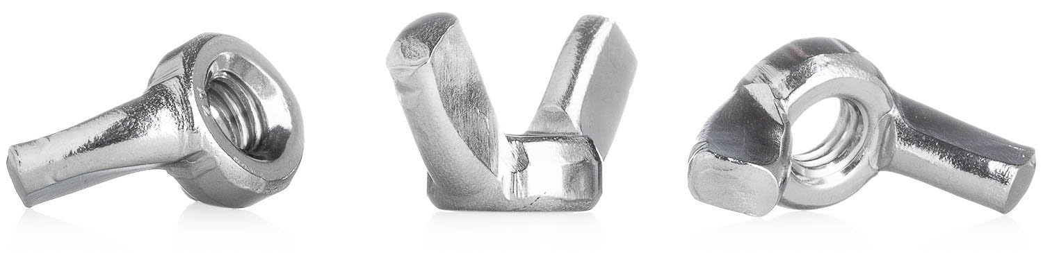 YoiYee M6 Wing Nut, 304 Stainless Steel(A2-70), Pack of 20