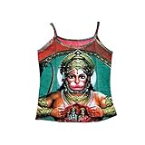 Hanuman Tank Tops Yoga Tees Green Multi Color