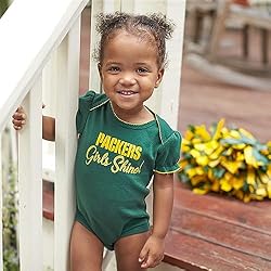 Gerber NFL Green Bay Packers 3 Pack Ruffle Sleeve