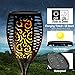 Tingyuan Solar Torch Lights Upgraded 96 LED 45 Tiki Torches Outdoor Waterproof Flame Torch Lights for Landscape Decorï¼ˆ2 PACKï¼‰