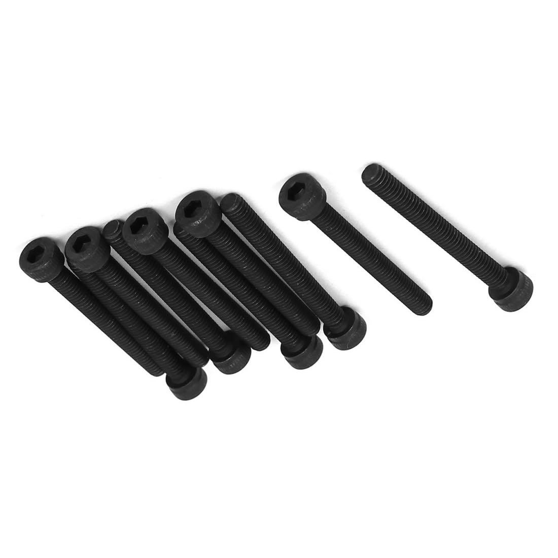 MACHSWON M5x35mm Hex Socket Head Cap Screws Bolts Full Thread 12.9 Grade Alloy Steel Black Oxide Finish Allen Socket Drive Machine Screws 20Pcs — image 1