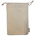 RakrisaSupplies 3x4 Inches Heavy Duty Thick Canvas Cotton Reusable Muslin Bags w/Double Drawstrings | Pack of 25 Pcs | Travel Organizing Storage Parts Bags (25, 3 x 4)
