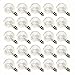 Deneve G40 Clear Glass Globe Light Bulbs with Candelabra Screw Base G40 Light Bulbs Dimmable Non Led Incandescent Energy Saving 11 Watt Lightbulbs, Pack of 25