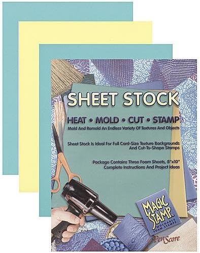 PenScore Magic Stamp Moldable Foam Stamp Sheet Stock 2 pcs sku# 1844882MA