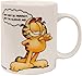 Coffee Mugs-2pc Garfield Ceramic Mugs-11 Ounce-''I'm One Step Away From Being Rich, All I Need Now Is Money''&'' I May Not Be Perfect but I Am Always Me''