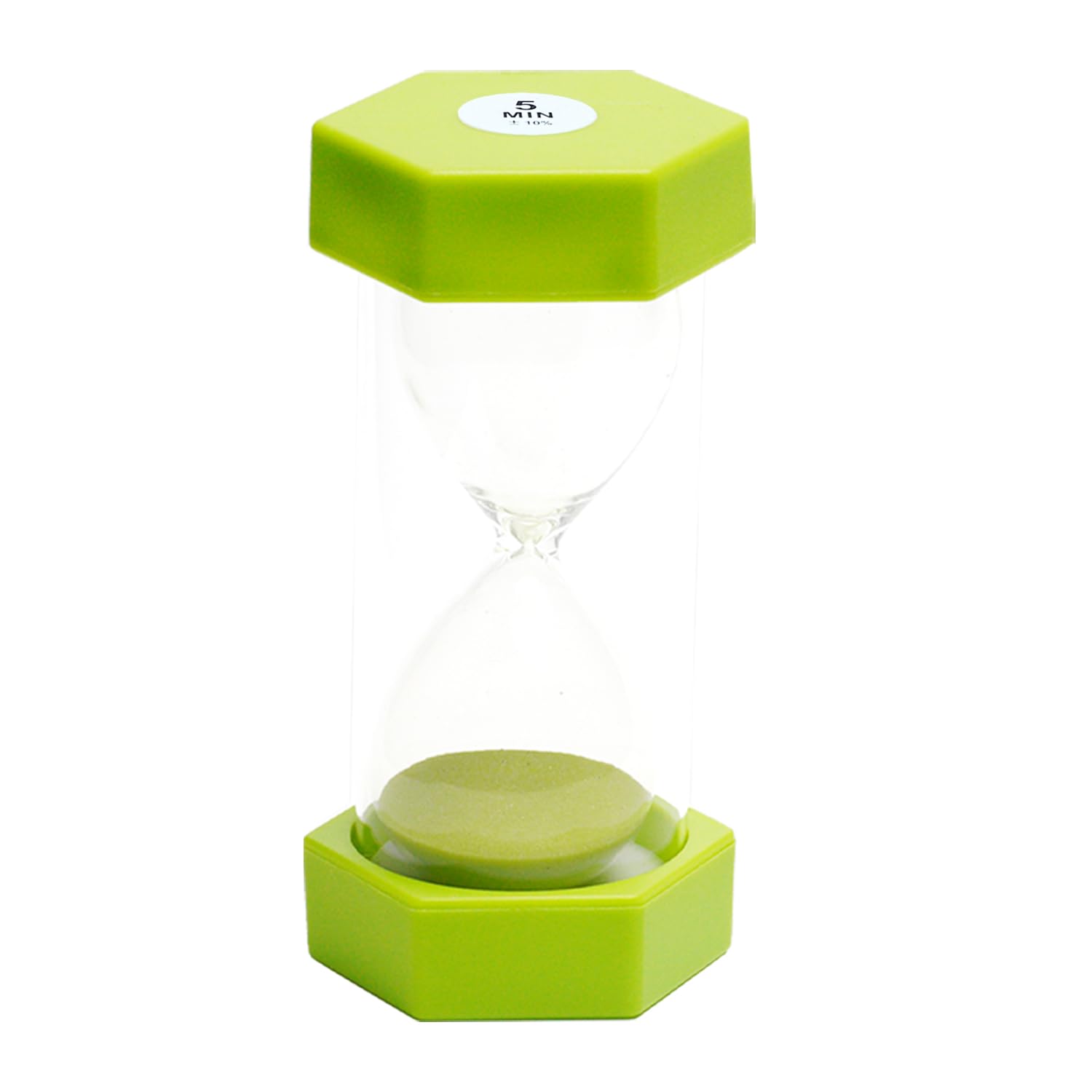 Sand Timer Set, Sandtimer Set for Children, Shower timer, Sandglass for Classroom Game Home Office Decoration, 5min, green
