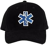 Black EMS Insignia Hat Cap Adjustable Size