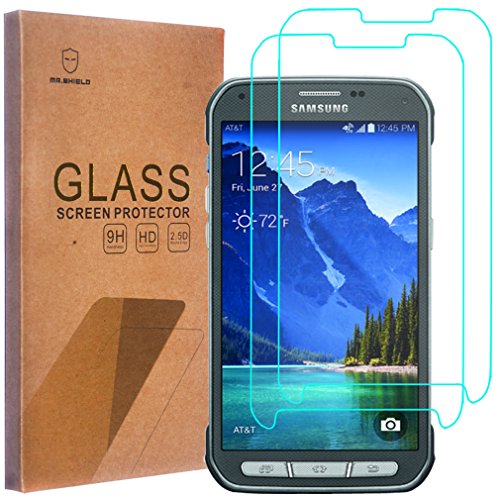 2-PACK]-Mr Shield For Samsung Galaxy S5 Active (G870) [Tempered