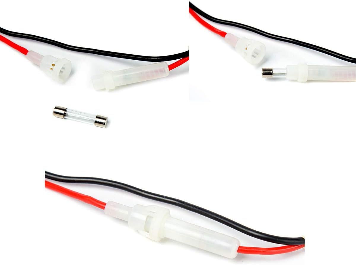 Cb Radio Power Cord/Cables 2-Wire 15A 3-Pin CB Power Cord with 12V Cigarette Lighter Plug for Cb Radio (2 Pack)