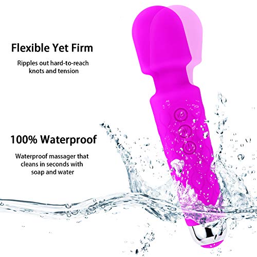 image for Deegotech Wand Massager for Women, 8 Powerful Speeds & 20 Vibration Mo