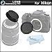 Rear Lens Cap and Camera Body Cover Cap for NIKON DSLR Cameras Nikon Df, D7100, D7000, D5200, D5300, D3300, D5100, D3200, D3100, D800, 810, D700, D600, D610, D300S, D90, D750, D7200 Digital SLR Camera