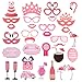 Flamingo Party Supplies Photo Booth Props for Summer Tropical Party Decoration Hawaiian Luau Party Supplies Wedding Festivals Crafts