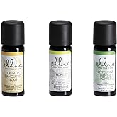 Ellia Essential Oil Set, Breath Deep, with Peppermint, Open Up Blends and Fight It Blends. 3 Pack Essential Oil Kit to Help Ease Breathing. 10ml Each, by Homedics