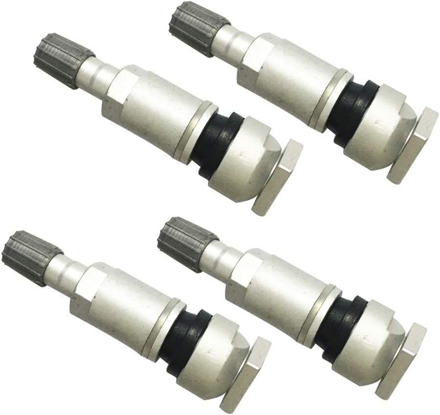 FUAN 4pcs TPMS Tire Pressure Monitor System Sensor TPS Valve Stems Compatible with Dodge Chrysler Jeep Compass 56053031AC
