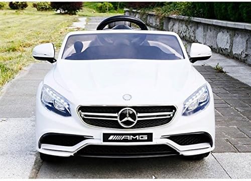 Ultimate Licensed 12v Mercedes S63 Battery Operated Ride on Car for Kids wit Remote Control- White