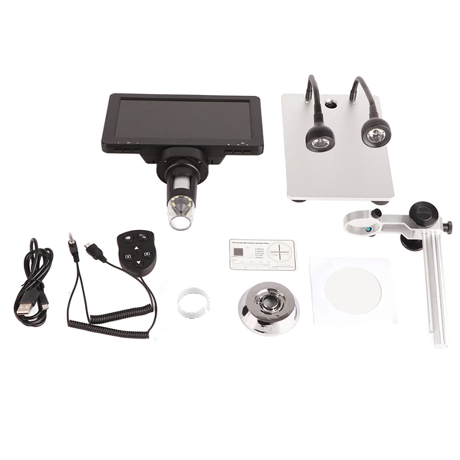 12MP High-Definition Inspection Microscope 7in 1200x Industrial Microscope Electric Digital Microscope Mobile Phone Repairing