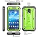Galaxy S5 Active Case, SUPCASE Unicorn Beetle PRO Series Full-body Hybrid Case with Screen Protector (SM-G870A Water and Shock Resistant Version Smartphone) Green/Gray Dual Layer + Impact Resistant