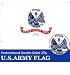 G128 - US Army Flag Double Sided Embroidered 3x5 ft Flag Brass Grommets primary