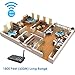 Qniglo Wireless Intercom System 10 Channel 1/2 Mile Long Range FM Intercoms Wireless for Home and Office (4 Stations Black, 2018 New Version)