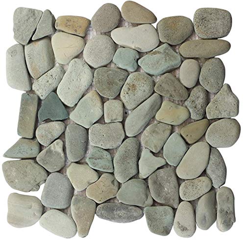 Amazon Com Interlocking Pebble Floor Tiles 10 Sheets Kitchen