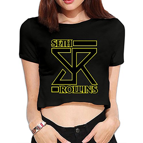 SAIMEI Women's Seth Rollins The Architect Short Sleeve Crop Top Shirt