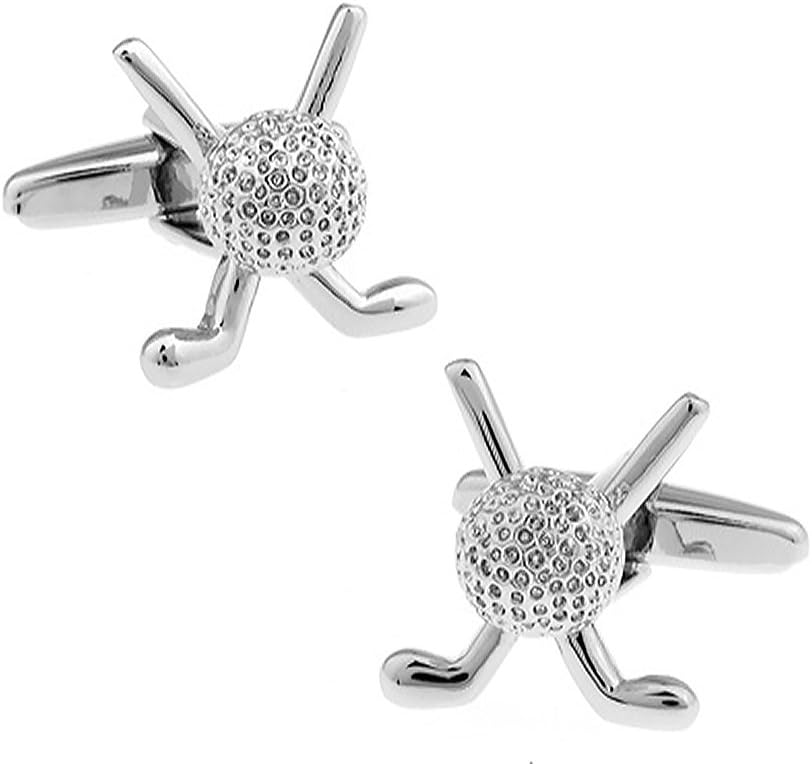 Golf Club and Silver Ball Cufflinks