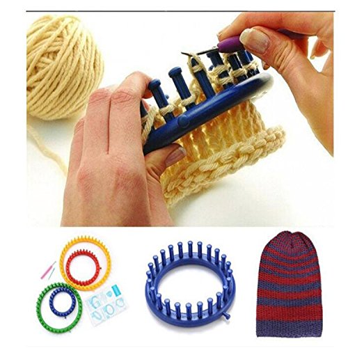Round Knitting Looms Efly Set of 4 Different DIY Crochet Kits Tool