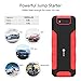 iClever 1300A Peak 18000mAh Car Jump Starter (up to 8L Gas or 6.5L Disel Engine), 12V Portable Auto Battery Booster with Smart Clip, Portable Power Packs with QC3.0 Charging Ports, LED Flashlight