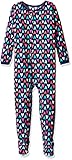 Carter's Girls' Toddler 1 Piece Fleece Sleepwear, Milti Heart, 4T