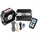 YHAAVALE 920 Car Amplifier Police Siren & Metal Ultra Slime Octagon Flat Speaker,DC12V 100W Multi-Tones Wireless Remote Control with Mic Loudspeaker Emergency Electronic PA System
