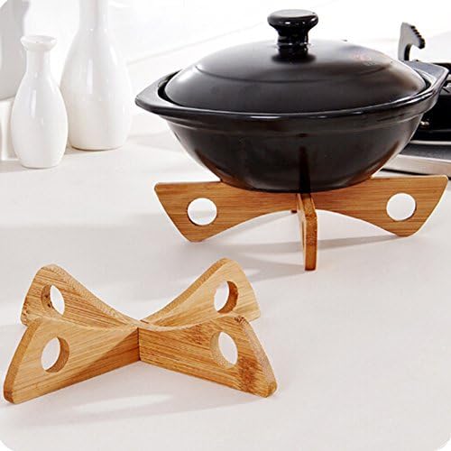 Bamboo Heat Insulation Pads Removable Pot Dish Pan Bowl Mat Holder For Multi-purpose Tableware