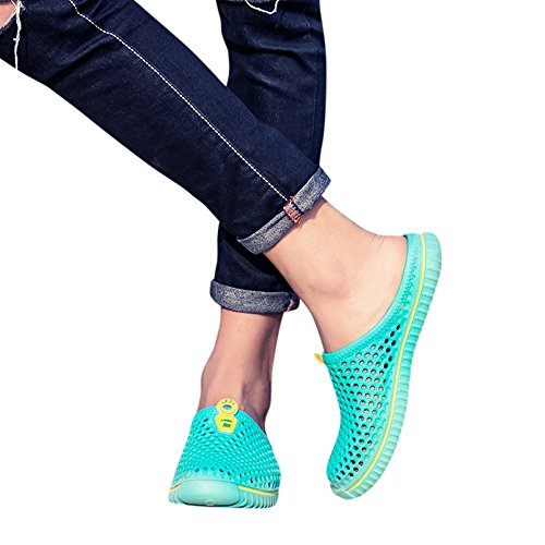 Respctful✿Unisex Garden Clogs Shoes Women's Men's Casual Slip On Shoes Breathable Mule Sandals Water Slippers Footwear Mint Green - Thumbnail 4
