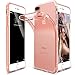 Ringke Air Compatible with iPhone 7 Plus, iPhone 8 Plus Phone Case Weightless as Air, Extreme Lightweight & Thin Transparent Flexible TPU Scratch Resistant Protective Cover - Rose Gold
