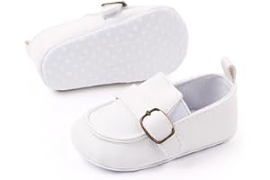Uineky Infant Baby Boys Girls Leather Loafers Dress Shoes Newborn Oxford Flats Casual Moccasins Slip-On First Walking Boat Shoes