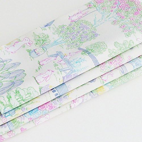Easter &amp; Spring Pastel Toile Cotton Napkins (Set of 6) ME2Designs Handmade Table Decor